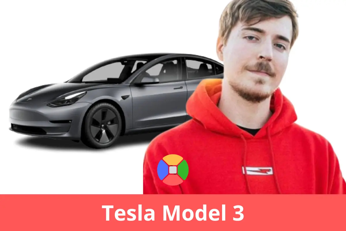 MrBeast car collection - Tesla Model 3