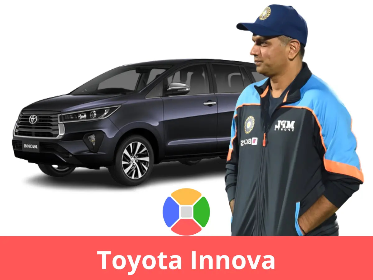 Rahul Dravid car collection - Toyota Innova Crysta