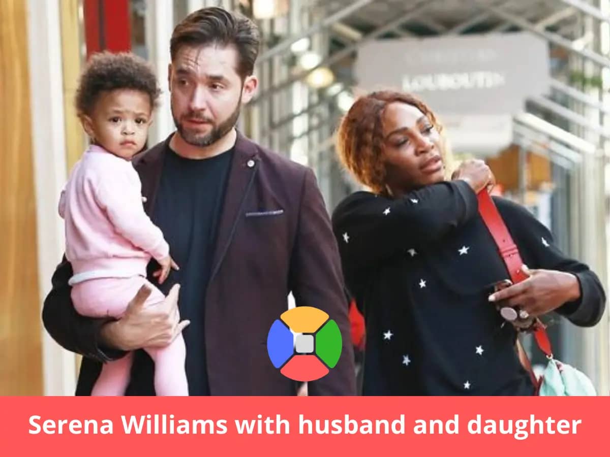 Serena Williams's husband Alexis Ohanian and daughter Alexis Olympia Ohanian Jr.